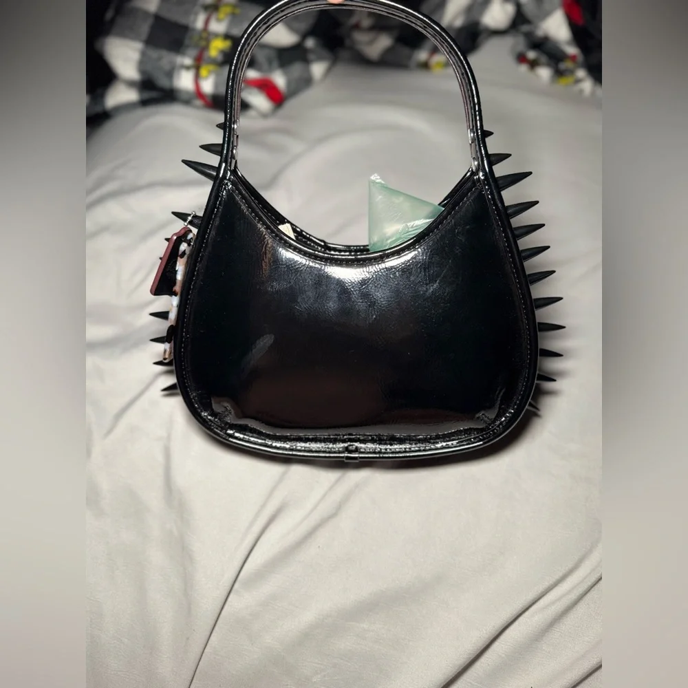 Coachtopia Crinkle Patent Coachtopia Leather With Spikes All Over Ergo - Picture 5 of 8